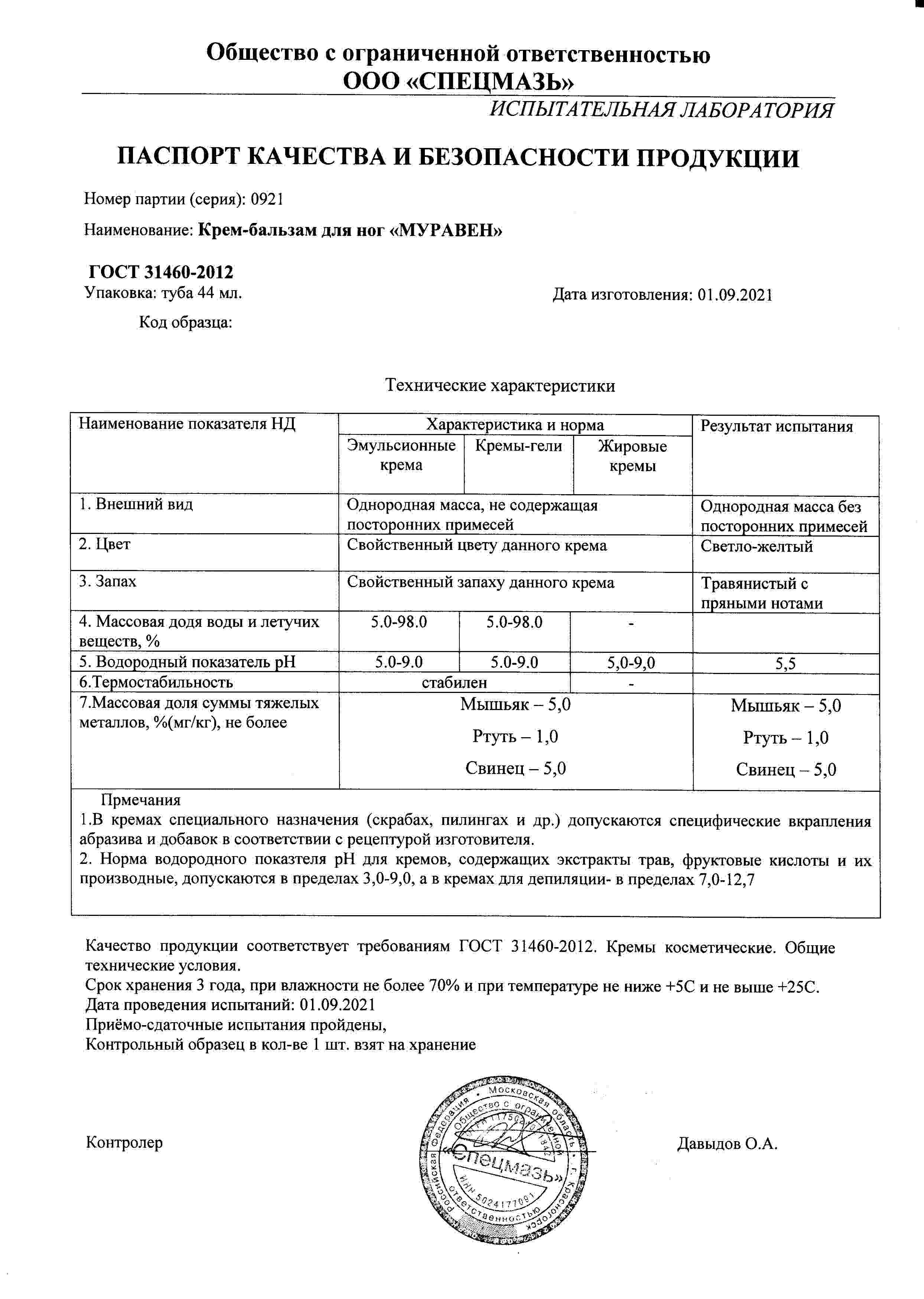 Паспорт №092021